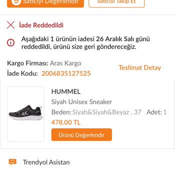 Trendyol İade Mağduriyeti Yaşatıyor