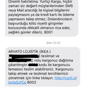 Yurtiçi Kargo Törekent Sipariş Teslim Etmedi