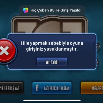 101 Okey Plus Okey 101 Plus Giriş Yasaklama