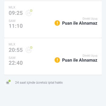 Pegasus Bol Bol Puan Kullanımına İzin Vermiyor