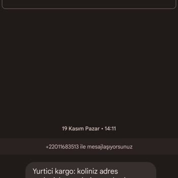 Yurtiçi Kargo Şüpheli SMS Gönderdi