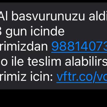 Vodafone 540 Numara Rezervasyon ( Ama Alınamıyor)
