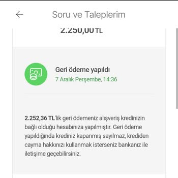 Hepsiburada Mağduruyum Para İadem Yapılmadı