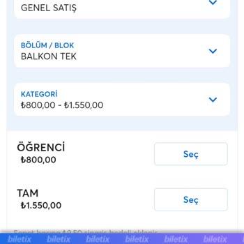 Biletix Güldür Güldür Show Bileti 1550 TL