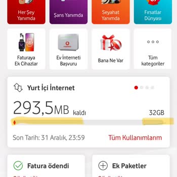 Vodafone İnternetim Çekmiyor Ve Paketlerim Hemen Bitiyor