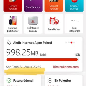 Vodafone İnternetim Çekmiyor Ve Paketlerim Hemen Bitiyor