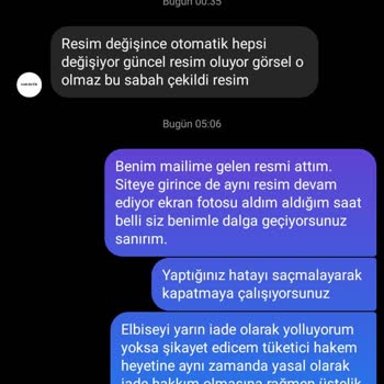 H&R Butik Görseldekinden Farklı Ürün Yollamalarına Rağmen İade Almıyorlar