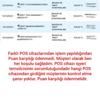 YKB Kampanyalarda Katılım Olmaması Halinde Puan Ödemiyor. Katılsa Bile