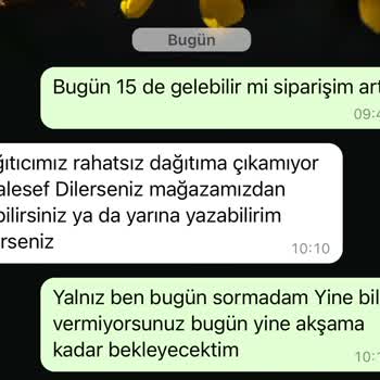 Berk Süt Mamülleri Çiftlik Siparişinde Yaşanan Gecikme Ve İletişim Problemleri