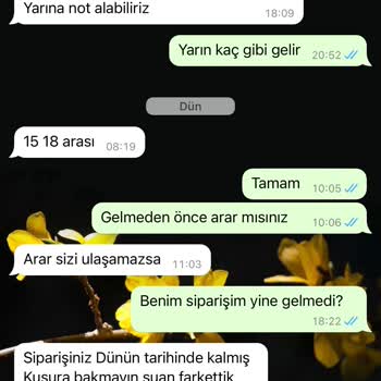Berk Süt Mamülleri Çiftlik Siparişinde Yaşanan Gecikme Ve İletişim Problemleri