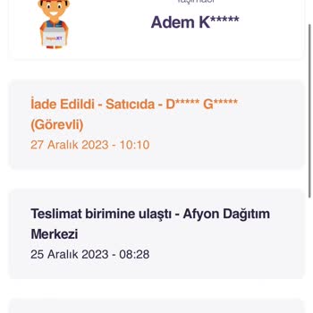 Hepsijet Kargo Afyon Şubesi Sorumsuzluğu