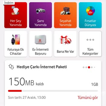 Vodafone İnternet Bitmeden Aşım Paketi Tanımlanması!