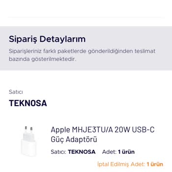 Teknosa Sipariş İadesi Gerçekleşmemesi