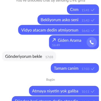 Tango Live Video Karşılığı Benden Hediye Aldı Ve Göndermedi