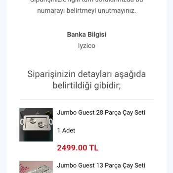 Jumbo Eksik Parça TEB'in De İade Edebilirsiniz Cevabı