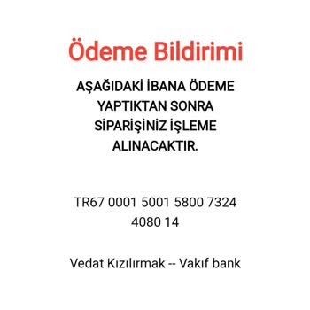 Vanilin Design Parayı Aldı Ürün Göndermiyor