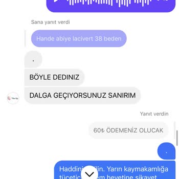 Fatma Kılıç Butik Eksik Bilgilendirme Ve Saygısızca Üslup