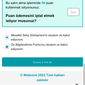 Watsons Kampanya Sürecinde Ödeme Hatası
