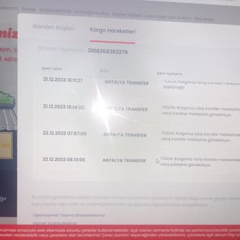 Aras Kargoda Kargom Kayıp
