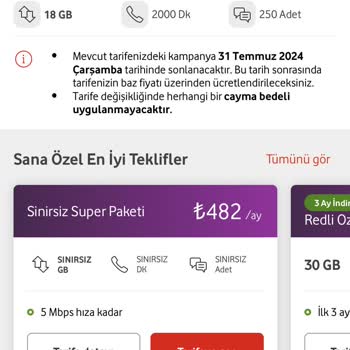 Vodafone Kampanya Adı Altında Müşteriyi Aldatıyor.