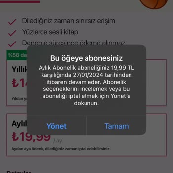 Kitapyurdu Sesli Kitap Aboneliği Aktif Edilmiyor