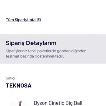 Teknosa Kendi Sipariş İptali Ve Ücret İadesi