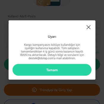 Dolap Hesaplarım Kapatıldı Ve Yeni Hesap Açmam Engellendi