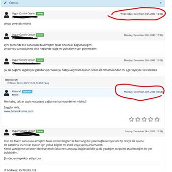 Serverkurma.com Serverkurma Sitesi Satın Aldığım Sunucuları Vermiyor