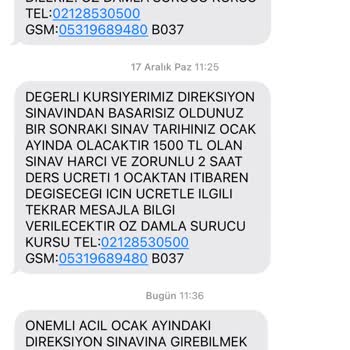 Milli Eğitim Bakanlığı (MEB) Direksiyon Sınavı Kalma Ücreti