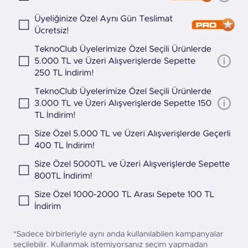 Teknosa Teknoclub Bingo İndirim Ve Müşteri Hizmetleri Sorunu