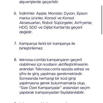 Teknosa Teknoclub Bingo İndirim Ve Müşteri Hizmetleri Sorunu