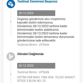 MNG Kargo Teslimat Denemesi Başarısız