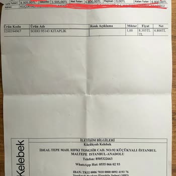 Kelebek Mobilya Kitaplık Teslimatı Yapılmıyor