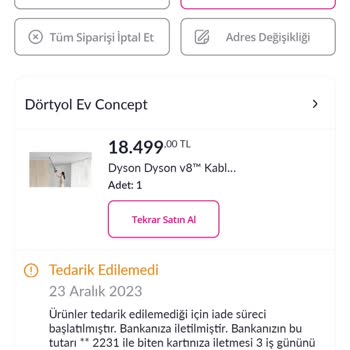 Pazarama Alışveriş Sitesinden Şikayetçiyim