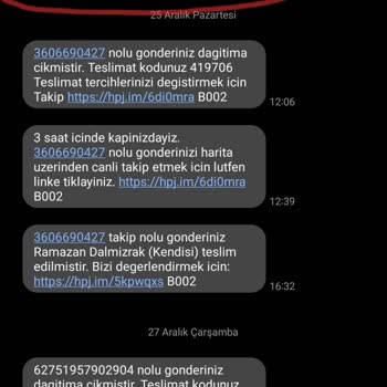 Hepsijet Dağıtıma Çıkarılmayan Kargo