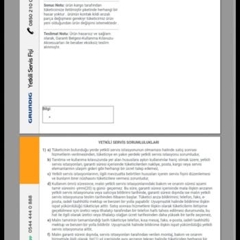 Grundig Kusurlu Kurutma Makinesi