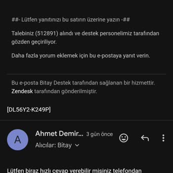 Bitay Maillerime Dönüş Yapılmıyor