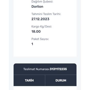 Sürat Kargo Teslim Edilmeyen Kargo