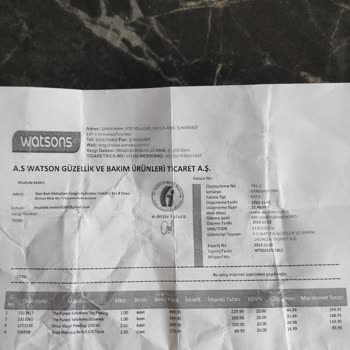 Watsons Eksik Ürünler Gönderilmiyor