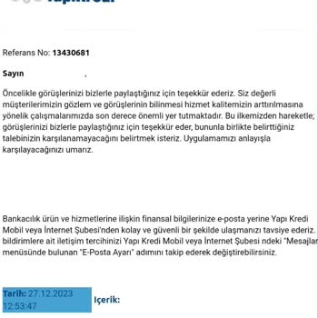 Yapı Kredi Bankası Kendilerinin Verdiği Yırtık Parayı Geri Almıyorlar
