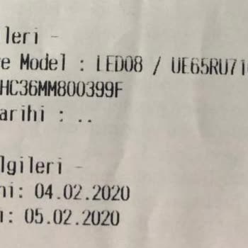 Samsung Led08 TV Panel Arızası-ayıplı Mal