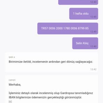 Gardrops Param Yatmıyor IBAN Yanlış Diyor Ama Doğru