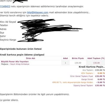Kitapsec, Zam Sonrası Sipariş İptali