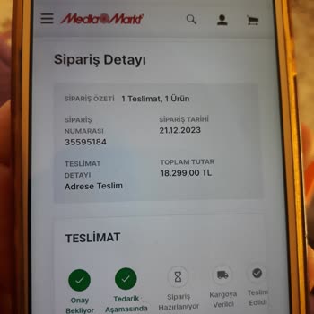 Media Markt Siparişimi 6 Gündür Göndermiyor
