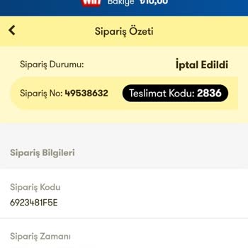 Şok Marketler Online Alışveriş Uygulamasında İade Sorunu