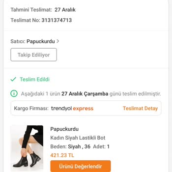 Trendyol Botumdan Çivi Çıktı