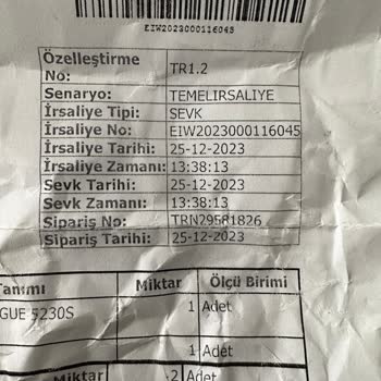 Atasun Optik Gözlük Fatura Edilmesi