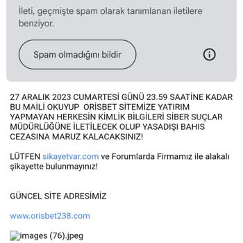 Orisbet'te Güven Sorunu