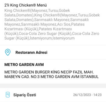 Burger King Ürünün İçinden Böcek Çıkması