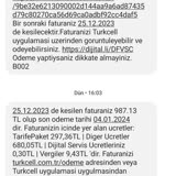Turkcell Fazla Tutar Yansıtma